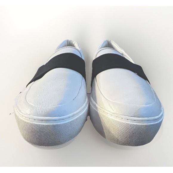 UGG Slip On Sneakers Womens 9.5 Chayze White Leather Comfort Loafer Shoes - Picture 6 of 8